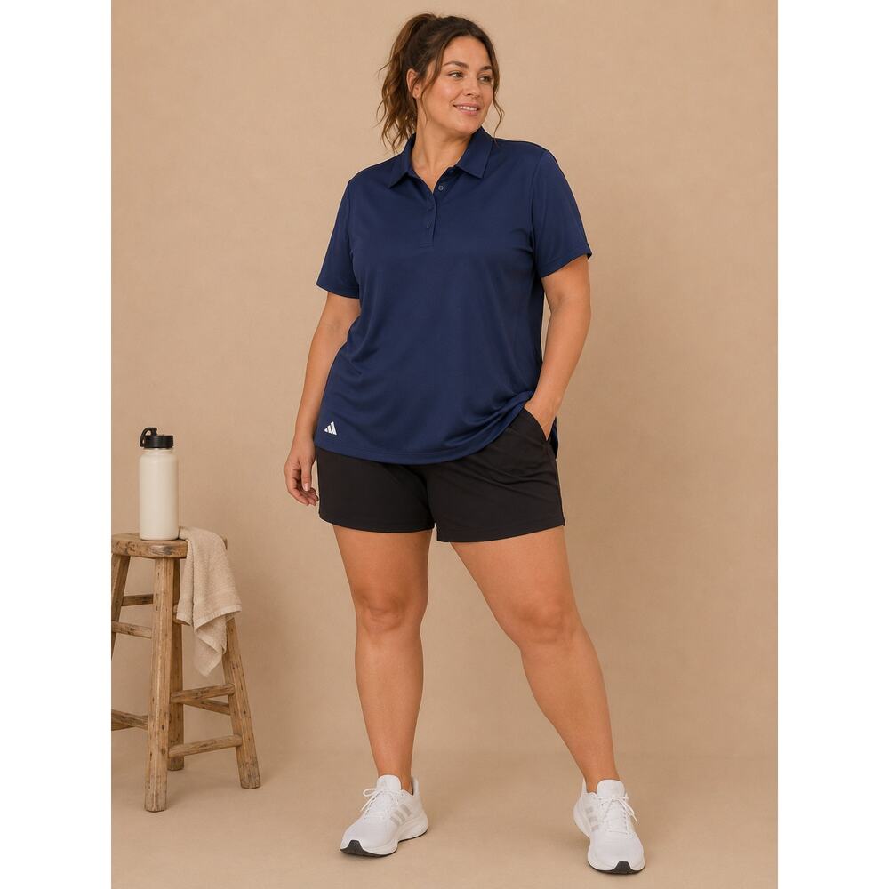 Adidas Women’s NWT Navy Polo Shirt 2XL Athletic Golf Performance Top